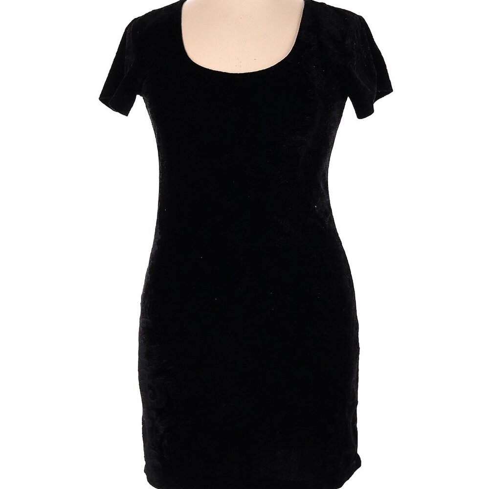 Chelsea & Violet Black Velvet Bodycon Dress Size XL